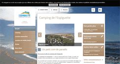 Desktop Screenshot of camping-espiguette.com